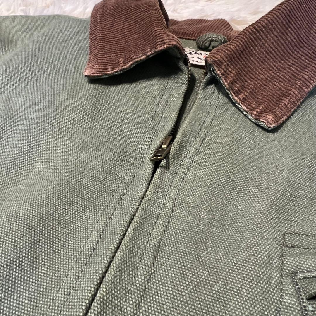 backers デトロイトジャケットLカーキ　襟コーデュロイ　vintage 冬