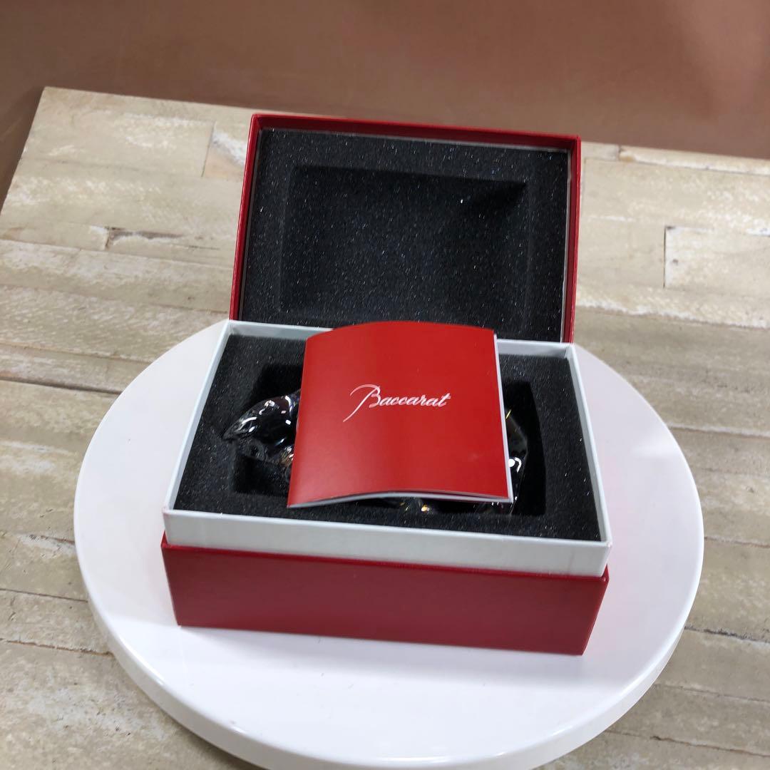 Baccarat ガラス製ネズミの置物 約11cm