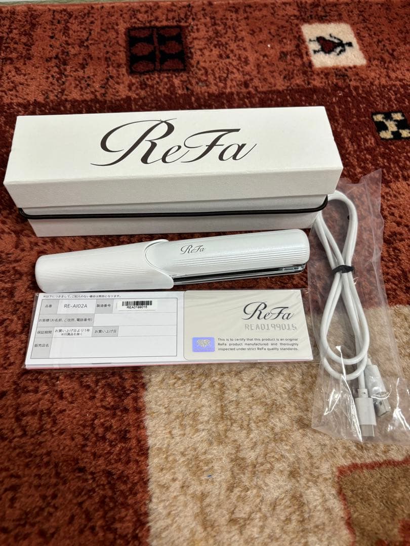 ReFa RE-A102ホワイト ストレートヘアアイロン
