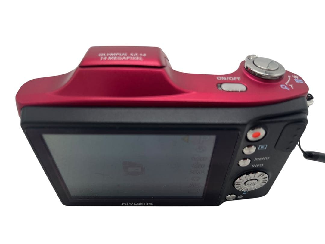 OLYMPUS SZ-14 デジタルカメラ レッド デジカメ オリンパス 24倍