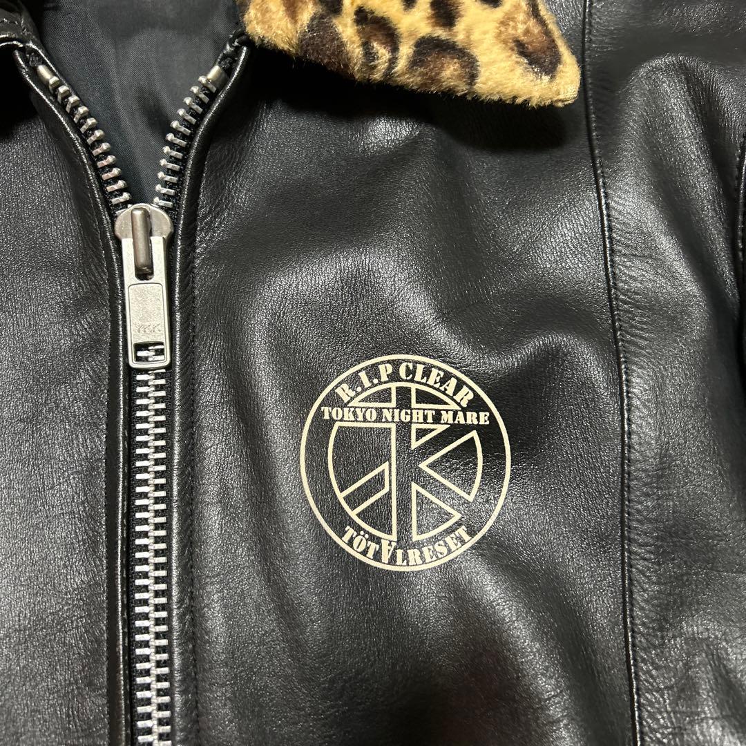 反*内様 リップクリアーレザーライダースL666パンクバウンティーハンターral