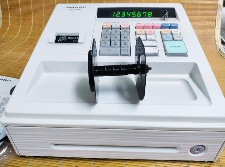 シャープレジスター　XE-A147　PC連携売上管理フル設定無料　153333