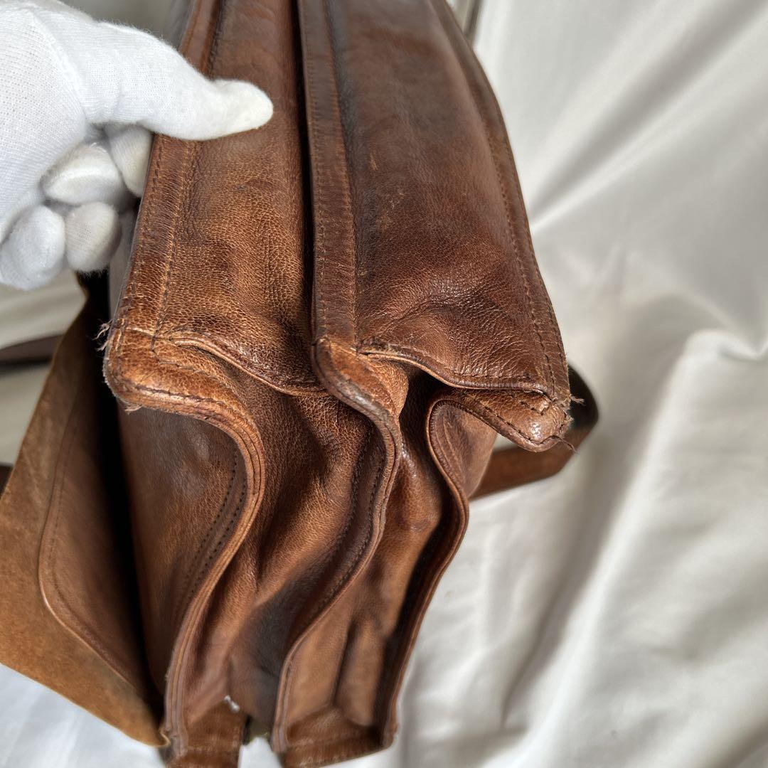 【希少】dan genten ビジネスバッグ ブリーフケース オールレザー A4