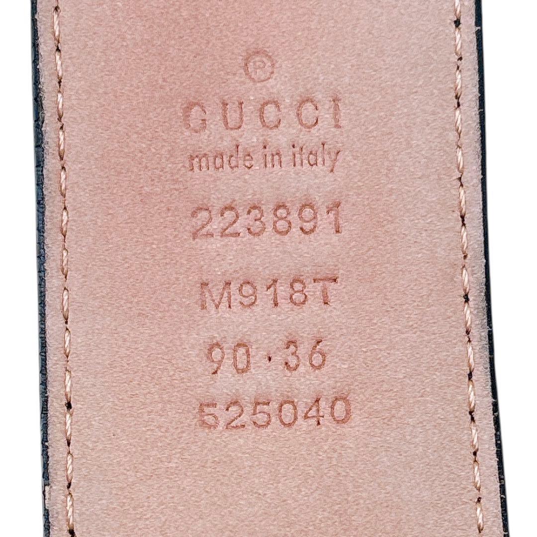 希少GUCCI/ベルト/シェリーライン/インターロッキング/レザー/M918T