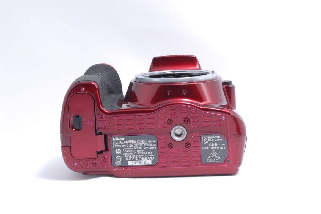 ✨Nikon D3400✨ダブルレンズ 希少カラー 赤 一眼レフ スマホ転送