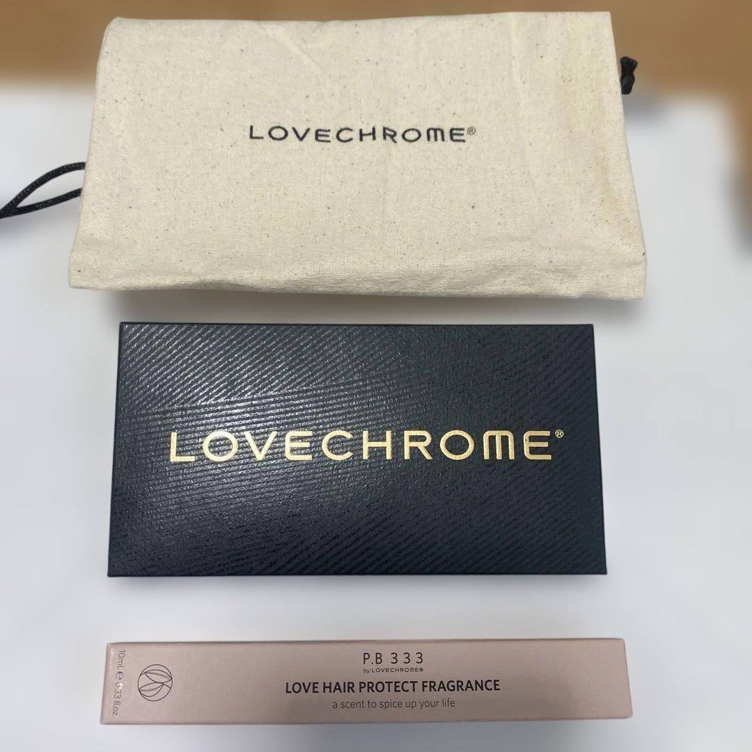 ラブクロム　K24バングスコーム ゴールド＆フレグランス2本　巾着バック付き