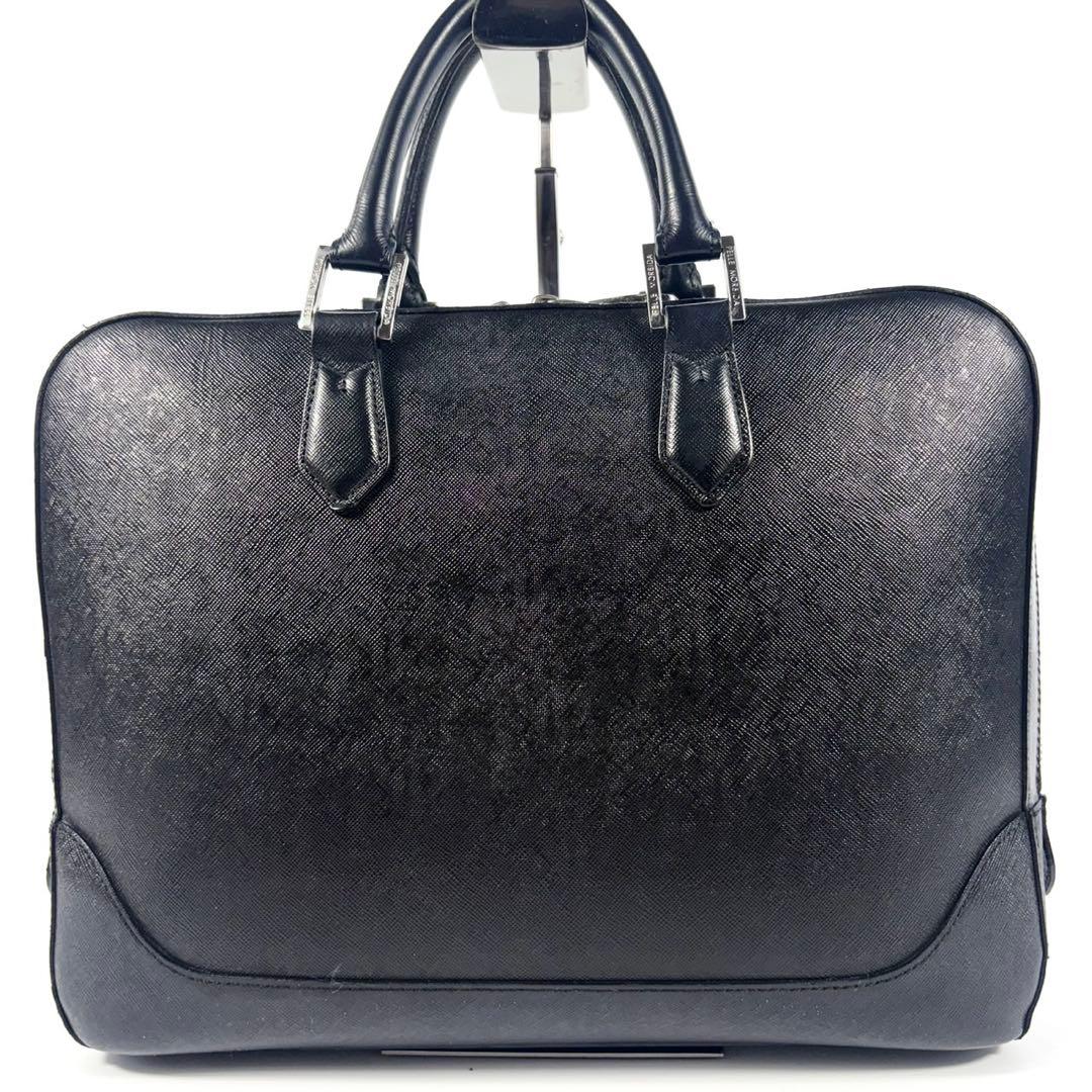 ✨美品✨ペッレモルビダ ビジネスバッグ A4可 キャピターノ ブラック 黒
