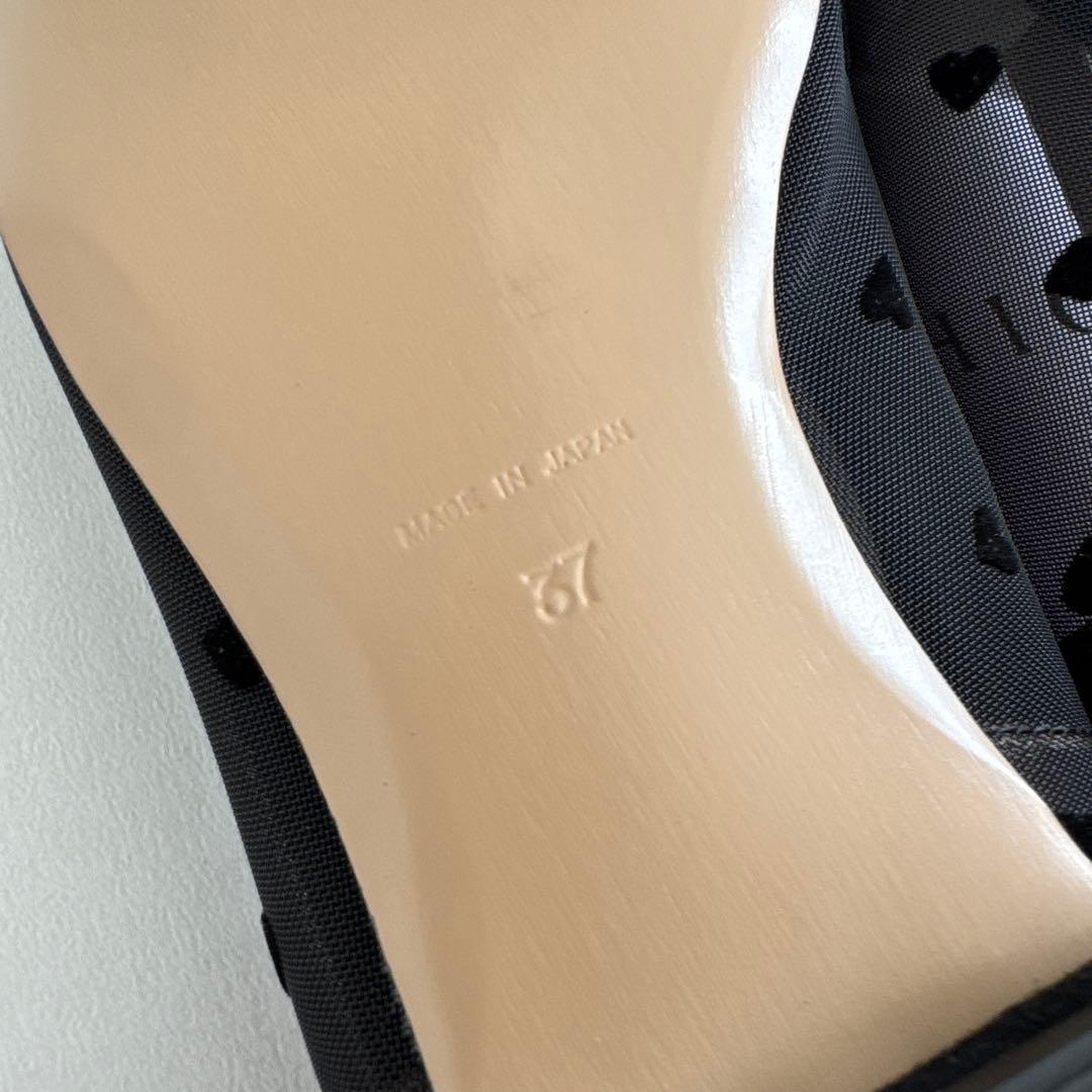 【新品未使用】PIPPICHIC ピッピシック　ビジュー付きパンプス　37