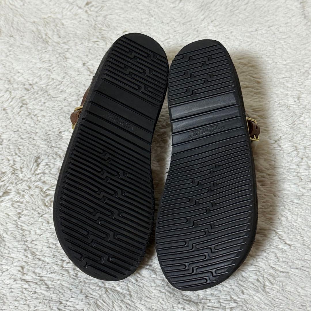 ⭐️未使用品⭐️　オーロラシューズ　Tストラップ　ウエストインディアン　ブラウン