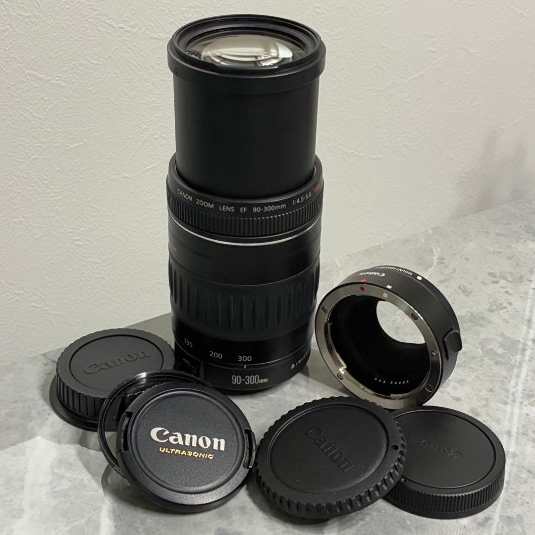 ⭐️美品⭐️Canon EF90-300 USM & EF-EOS M アダプター