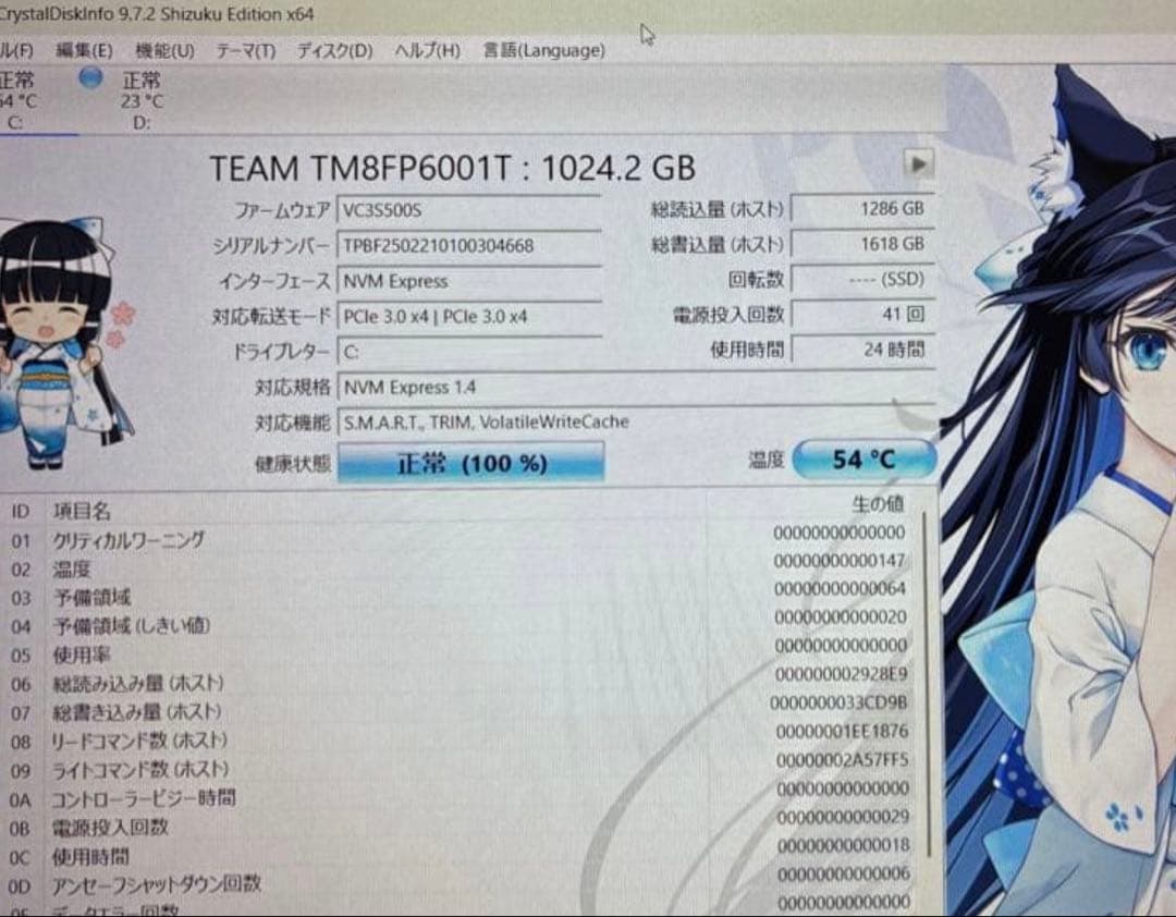 内蔵型SSD TEAMGROUP MP33 1TB SSD