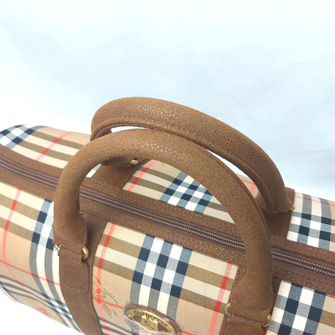 BURBERRY バーバリー ノバチェック ボストンバッグ ホースロゴ