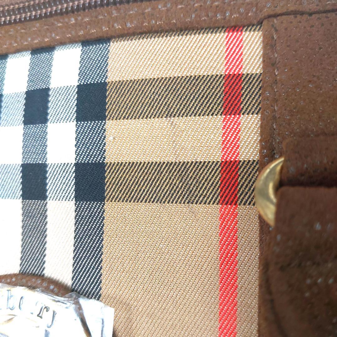 BURBERRY バーバリー ノバチェック ボストンバッグ ホースロゴ