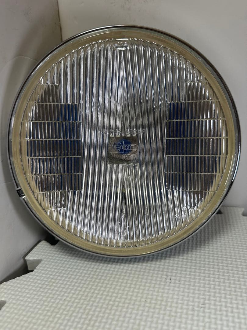 新品当時物シビエスーパーオスカー180πシビエ凹レンズ付ヘッドライト/マーシャル