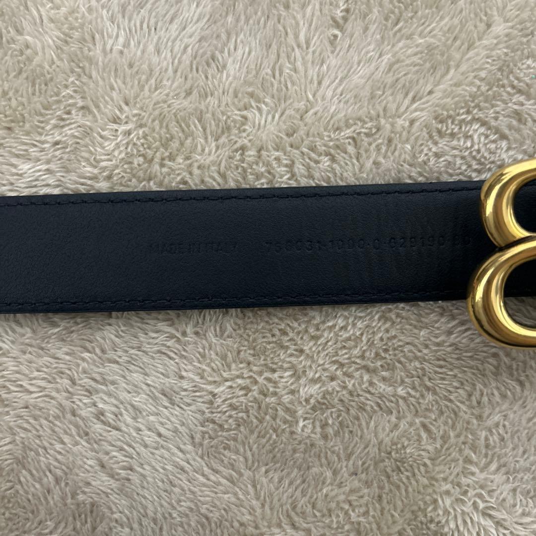 BALENCIAGA ブラックレザー ベルト