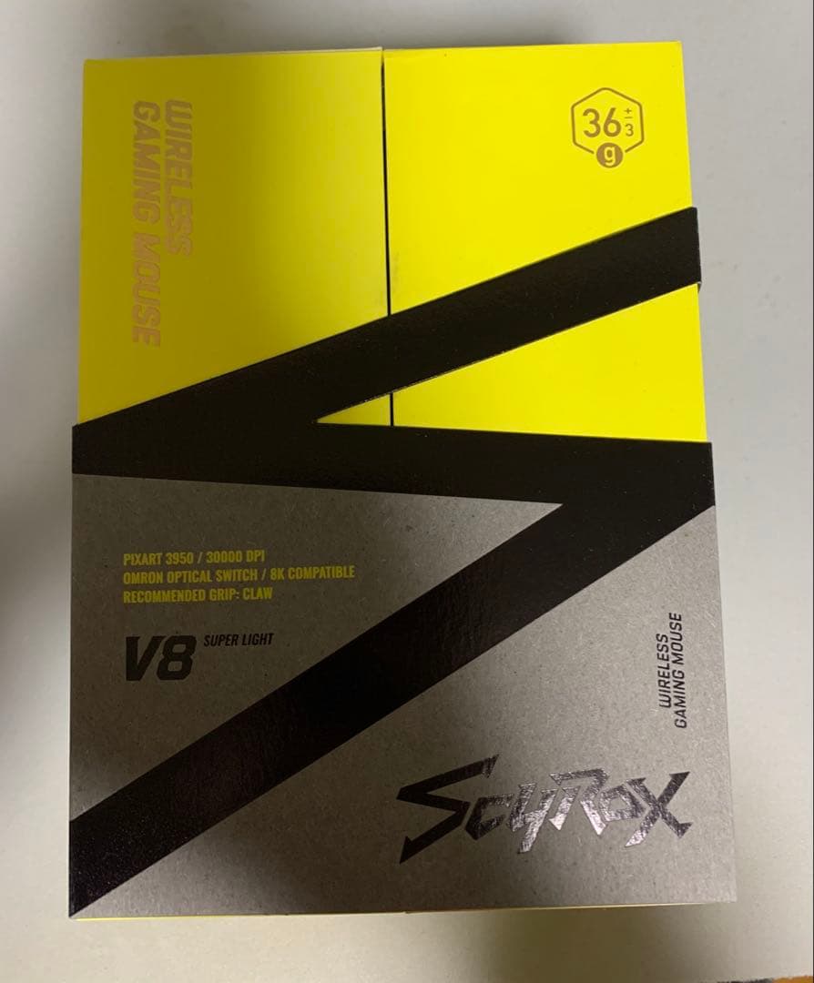 ゲーミングマウス　ScyRox V8 イエロー
