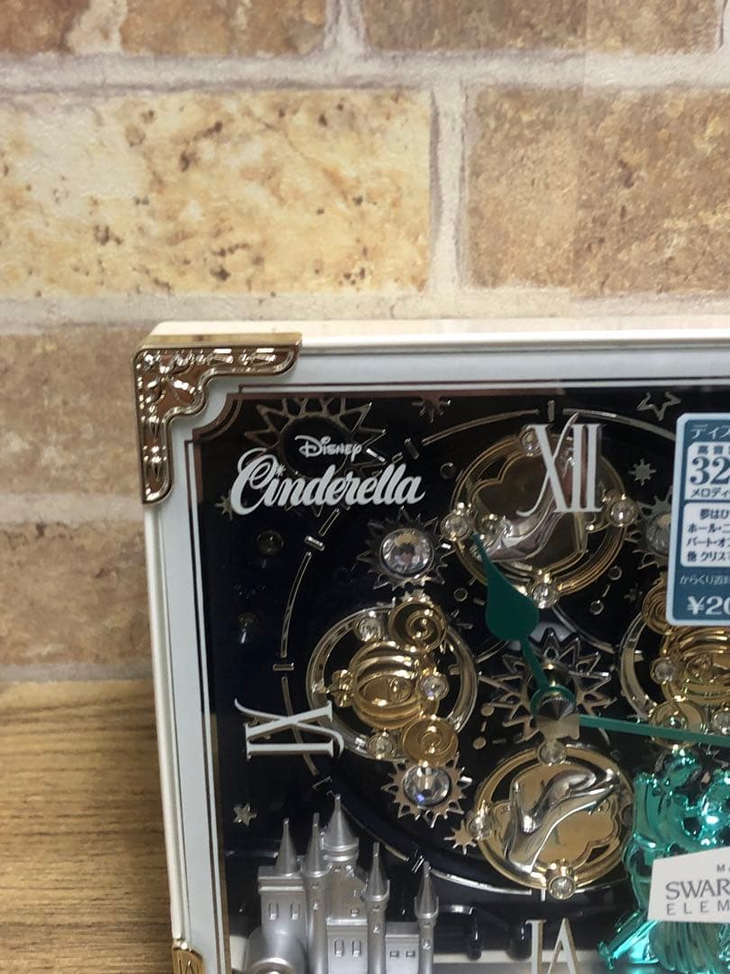 シンデレラ ディズニー クロック からくり　スワロフスキー