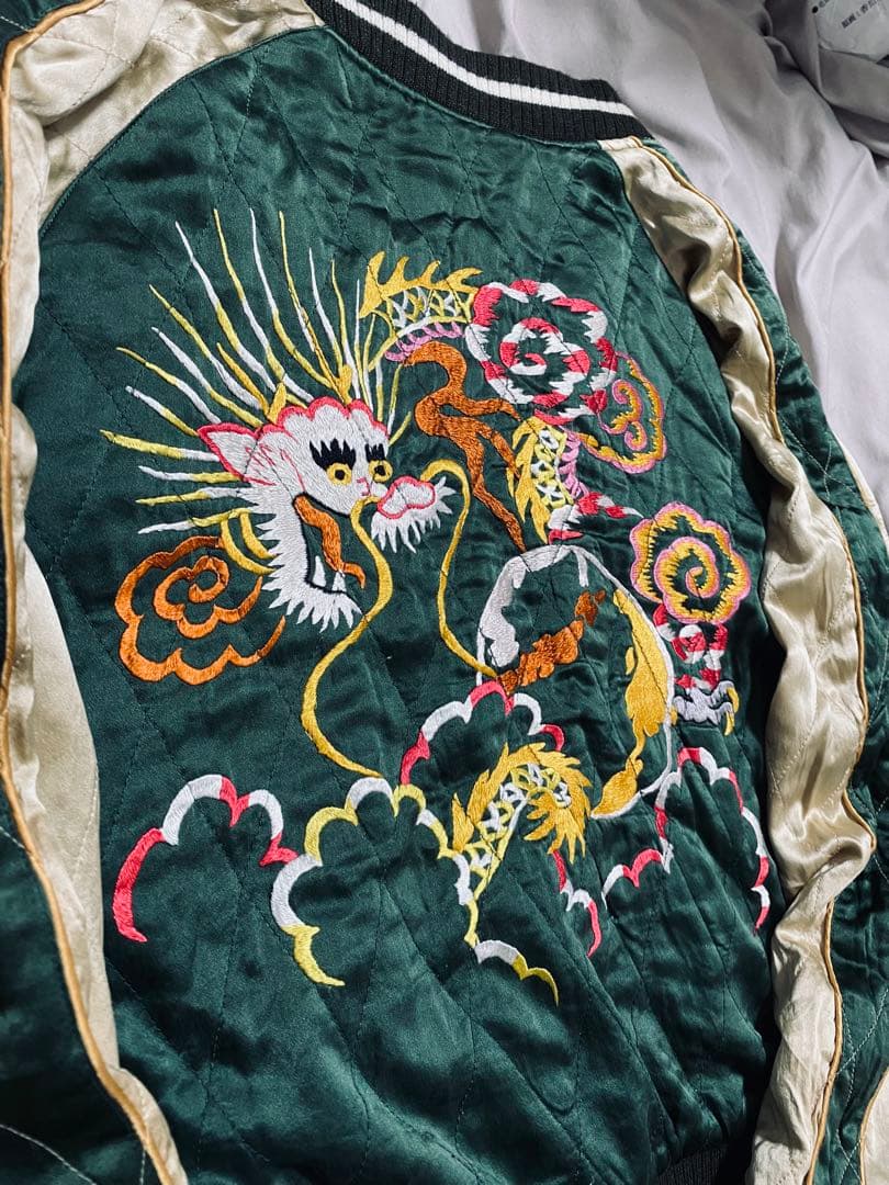 SCO JOHNBULL 日本 美品 スカジャン Unisex 別珍 レーヨン