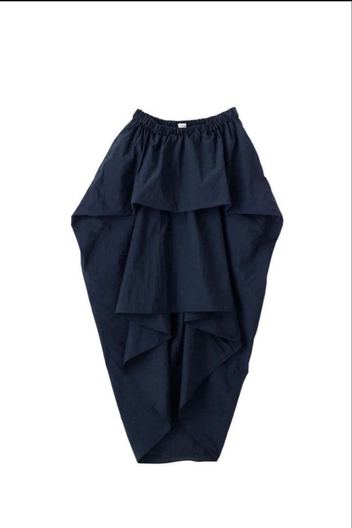 SEA TYPEWRITER DRAPE SKIRTドレープスカート/ ブラック