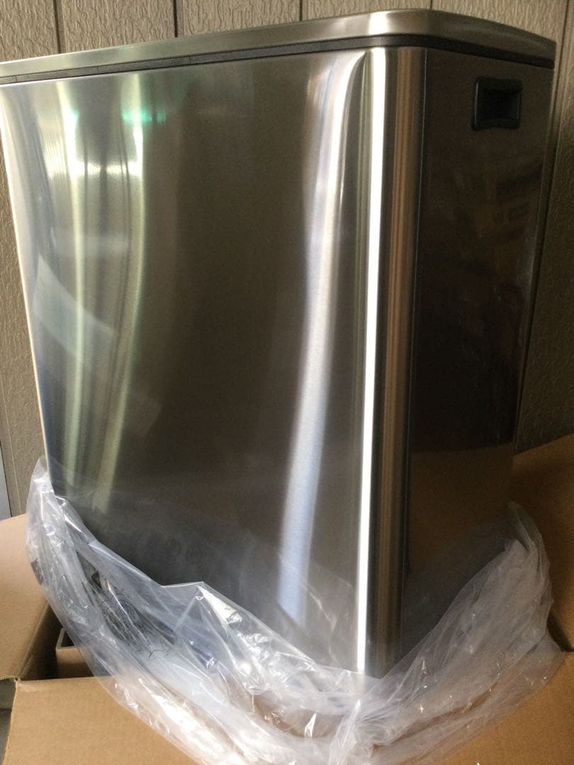 ゴミ箱 ダストボックス 2分別ペダル式 2x30L ステンレス 密閉 音無し