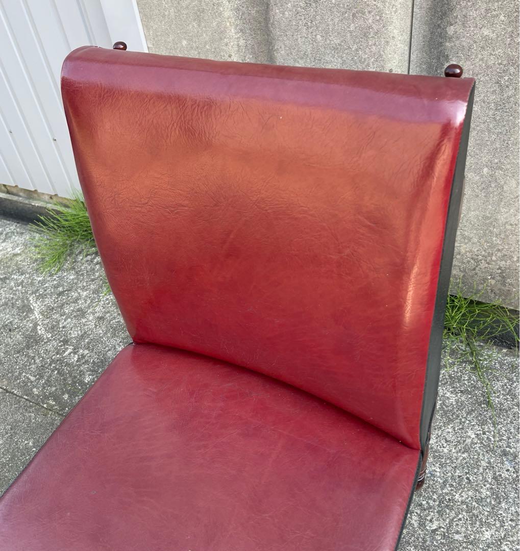 ビンテージ/レトロ/光製作所/HIKARI/喫茶店/スナックチェア/椅子/合皮③