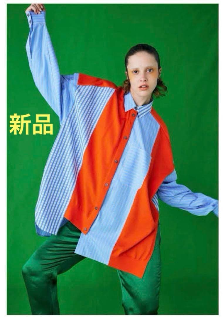 新品タグ付き　ENFOLD KNIT CARDIGAN SHIRT