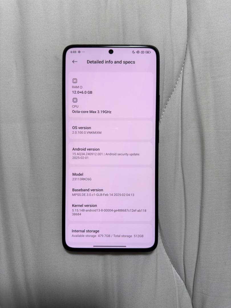 携帯電話本体 POCO F6 Pro 512Gb/12Gb