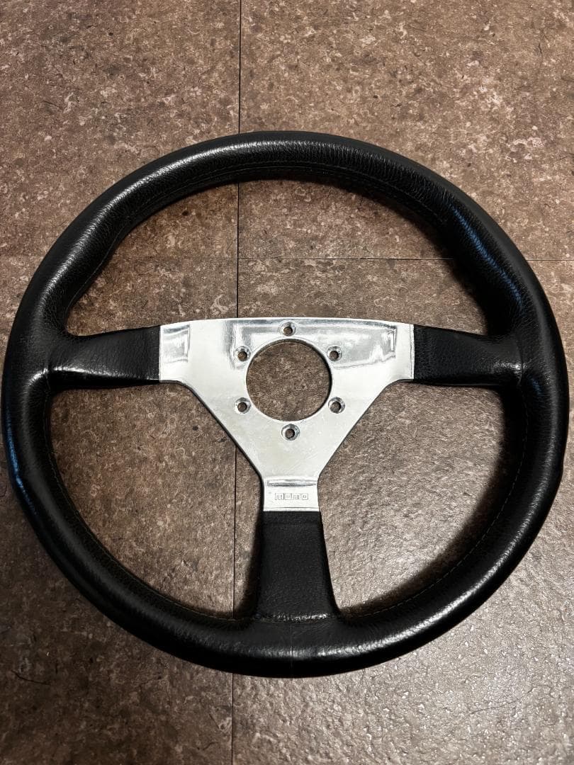 【希少】MOMO ステアリング ヴェローチェ ポリッシュ シルバー 90年12月