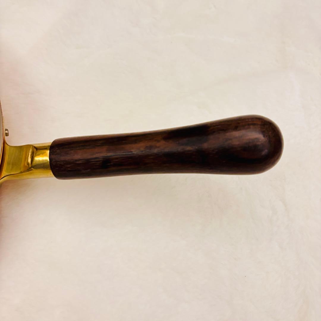 未使用 銅製 フライパン COPPER100  WARE 銅パン 木製柄