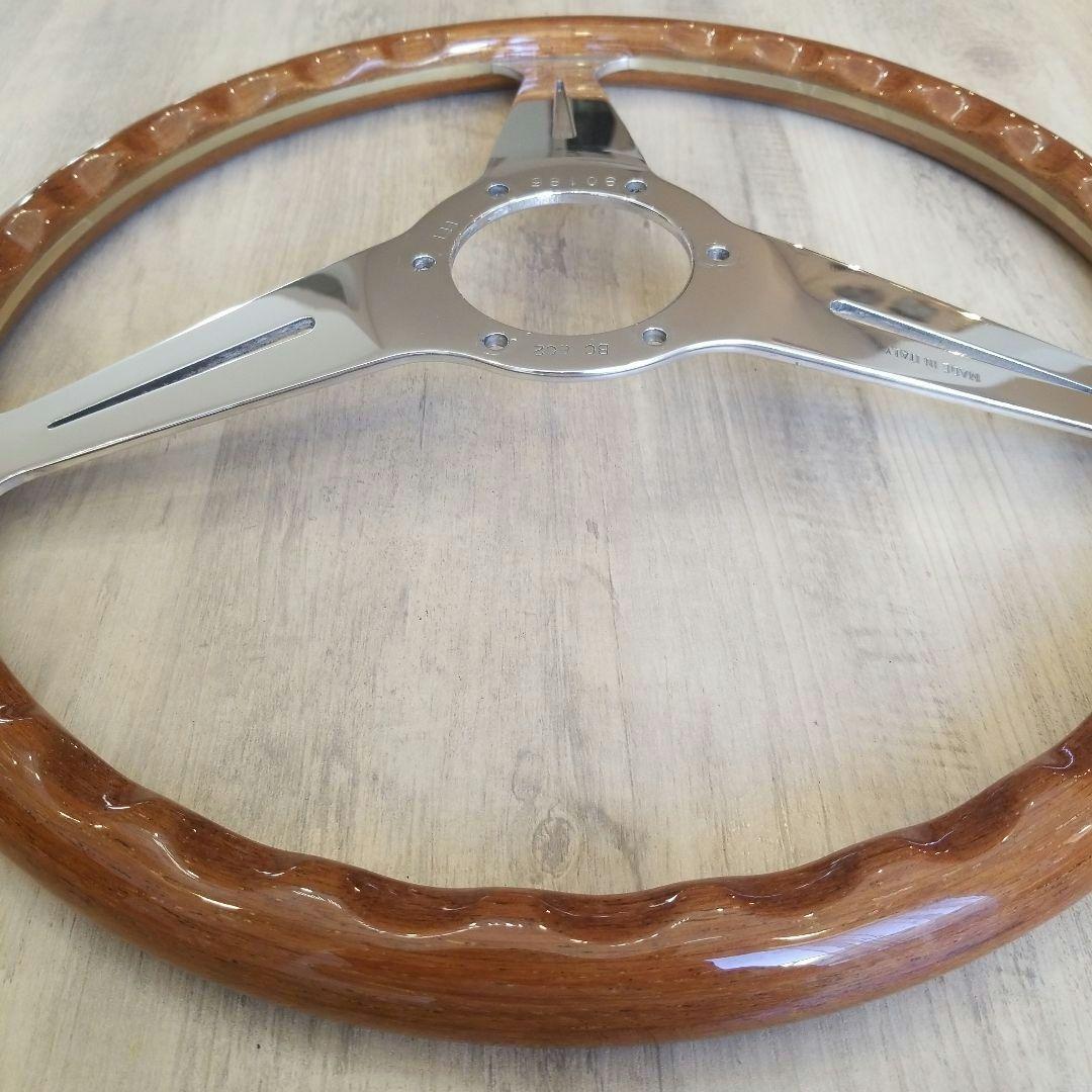 【美品】NARDI☆ナルディクラシックウッドポリッシュ/36Φ【FET刻印有り】