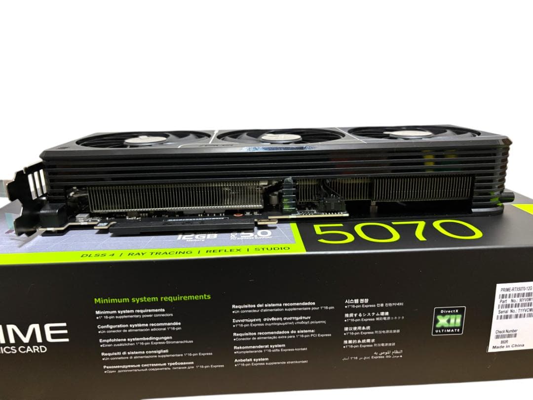 新同　ASUS GeForce RTX PRIME 5070 グラフィックカード