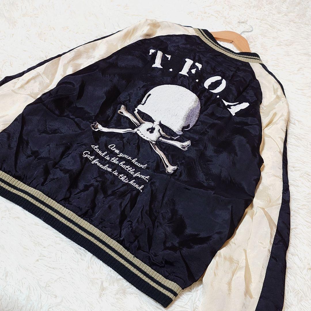 希少 クローズワースト 高橋ヒロシ【XL】TFOA スカジャン スカル 刺繍 黒