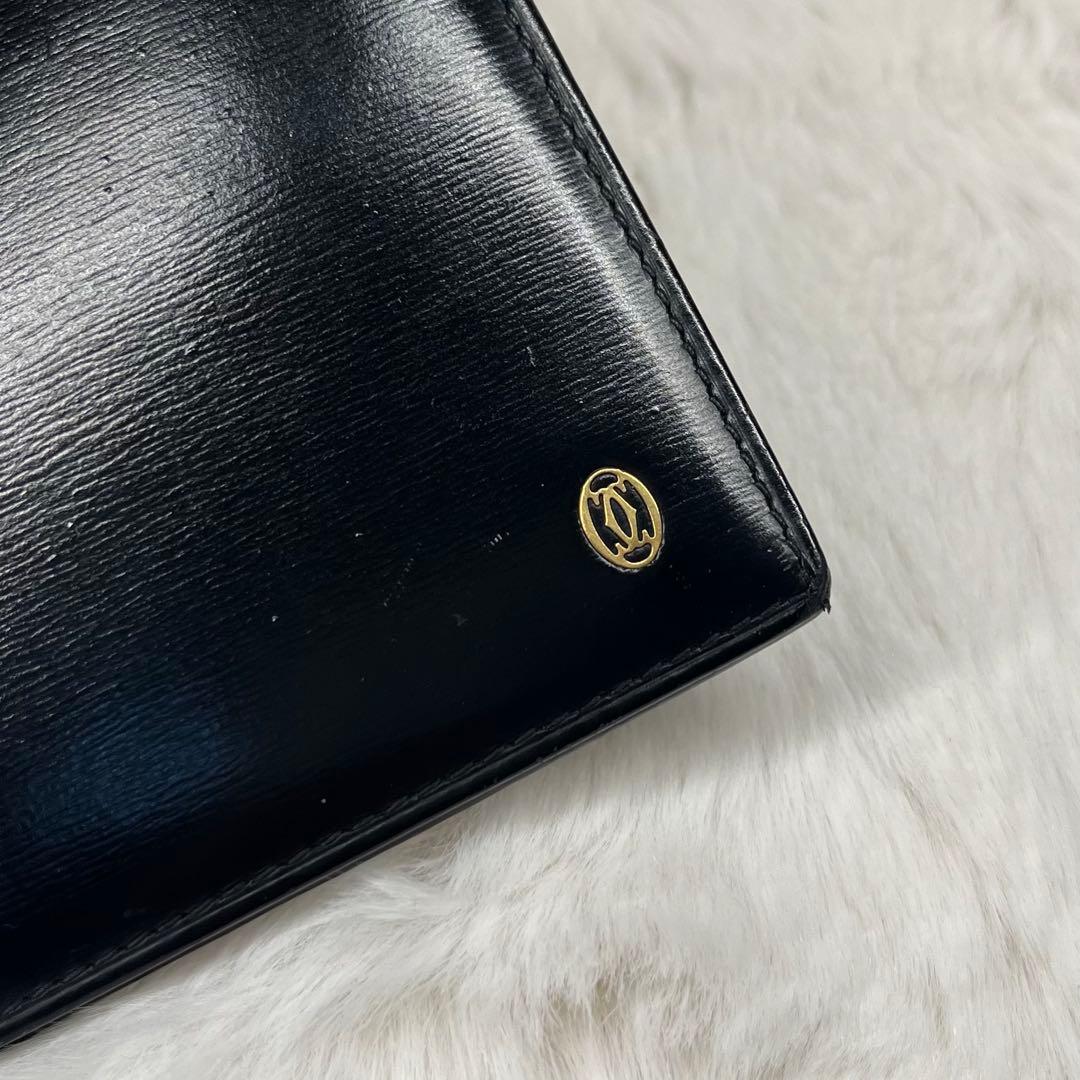【極美品】Cartier黒レザー長財布