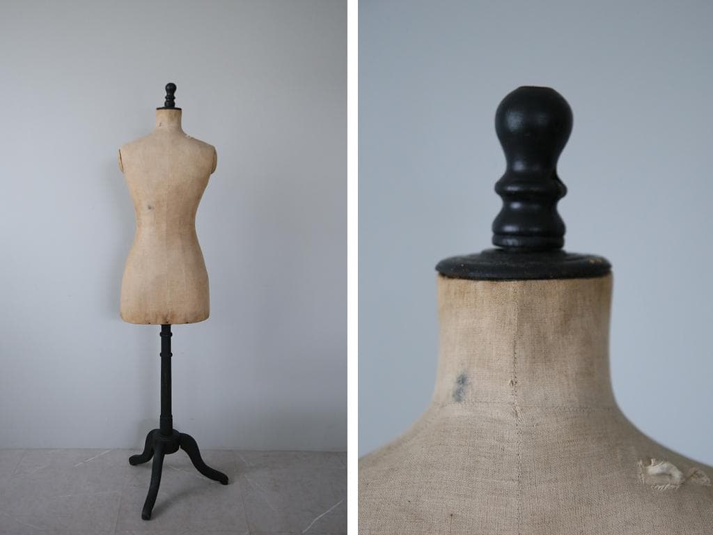 フランスアンティーク◇レディーストルソー/女性ボディ/マネキン/人形(86-40