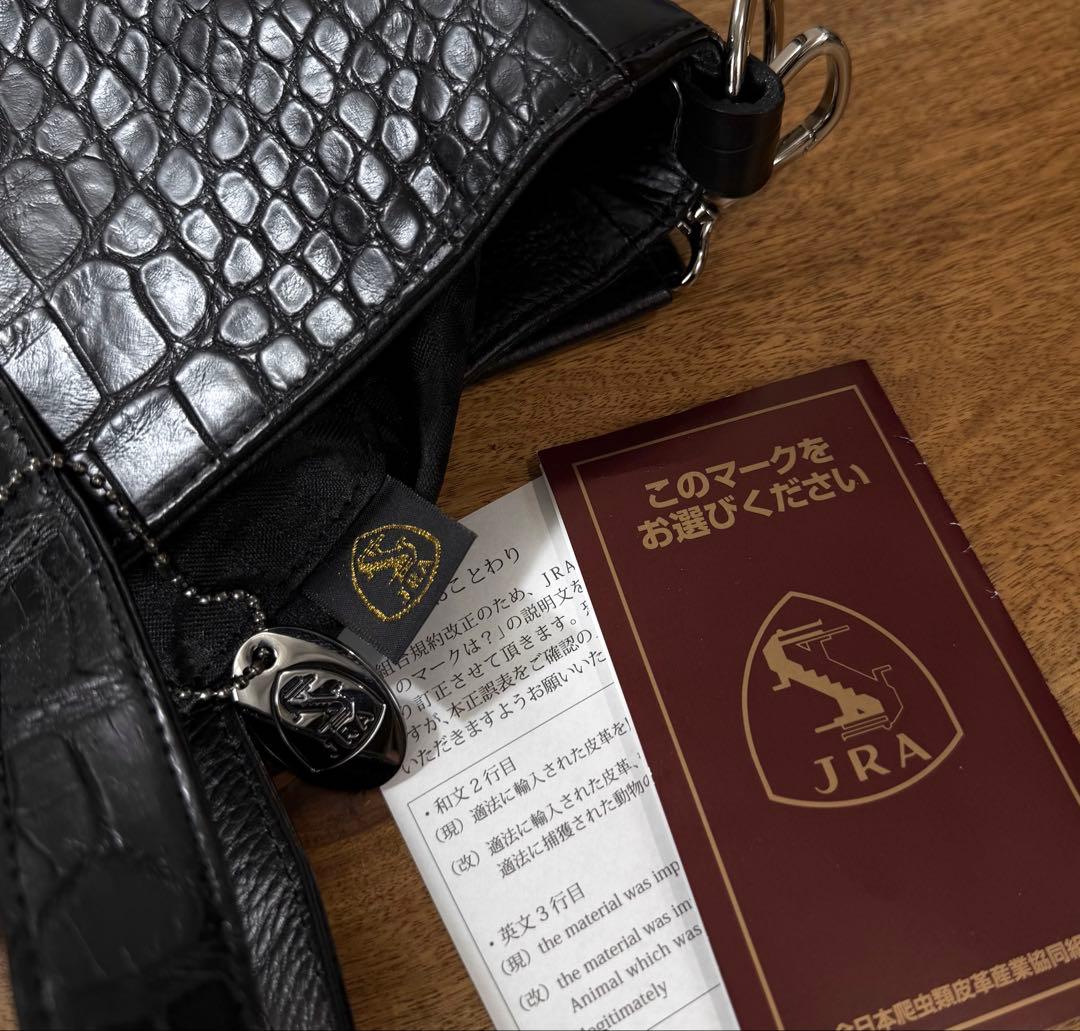 新品 JRA公認 定68万 最高峰 ポロサス クロコダイル 2wayトートバッグ