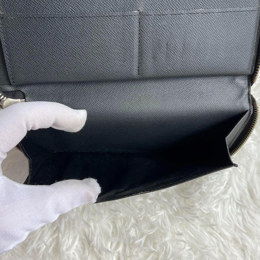 美品✨ ルイヴィトン 長財布 タイガ ジッピーウォレット ヴェルティカル 黒
