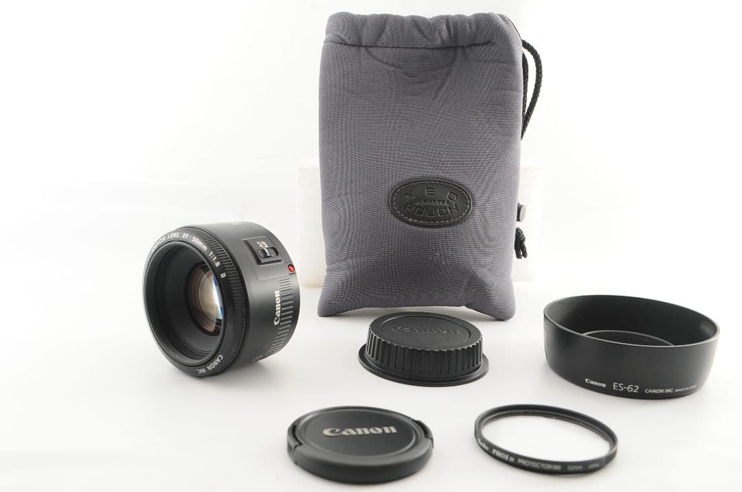 Canon EF50mm F1.8 Ⅱ 【撒き餌レンズ／ポーチ付き】