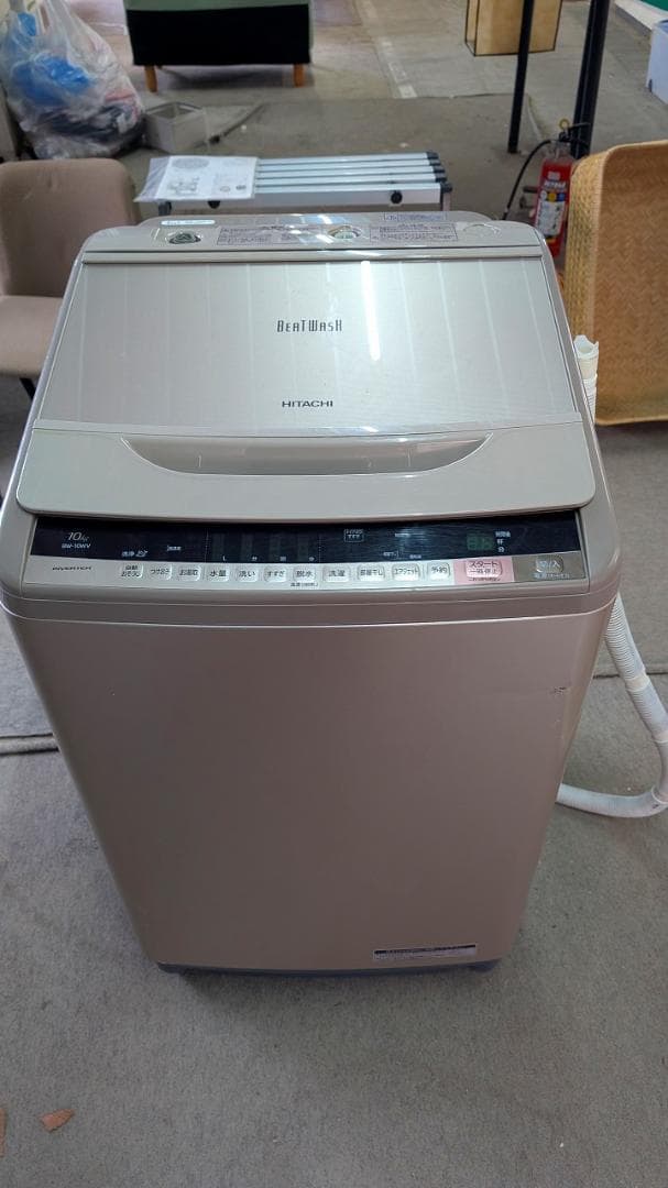 ◆HITACHI 日立　ビートウォシュ全自動洗濯機10㎏　BW-10WV