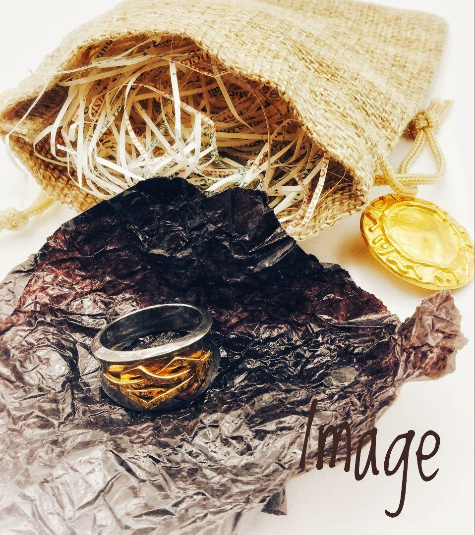 ​【昭和レトロ】K18 ブルー合成石 彫金 透かし ヴィンテージリング 指輪