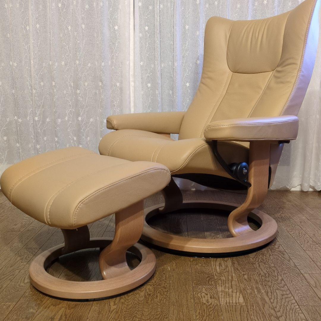 エコーネス　ストレスレス　チェア.オットマン　セット　ウィングМ