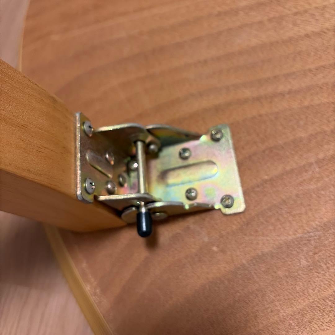 リビング　テーブル　木製　折りたたみ　楕円