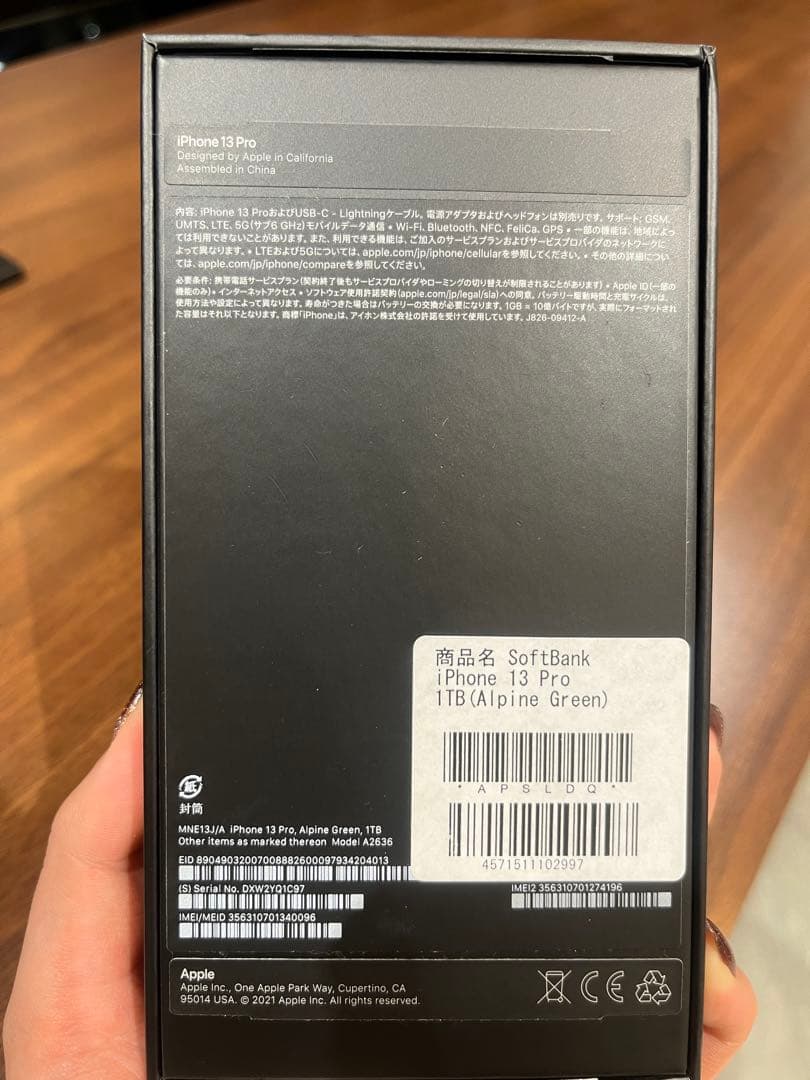 Apple iPhone 13 Pro 1TB アルパイングリーン　SIMフリー