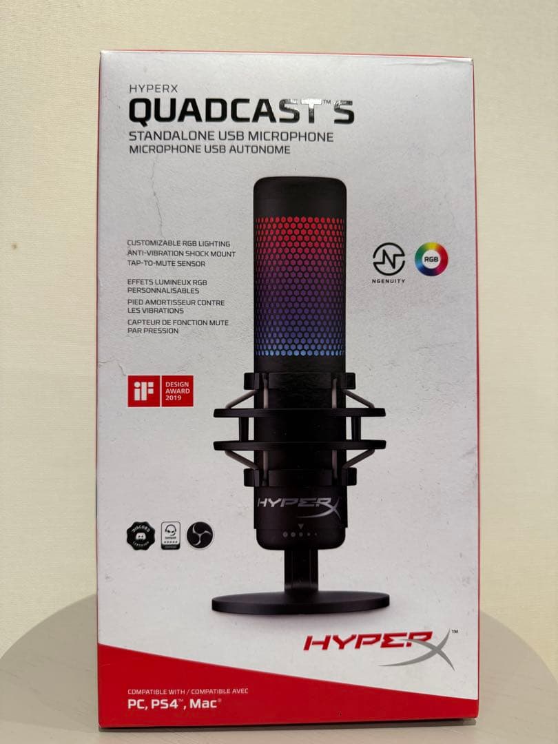 HyperX QuadCast S ブラック マイク