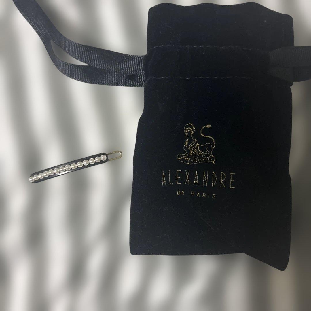 ALEXANDRE DE PARIS ストーン付きヘアピン