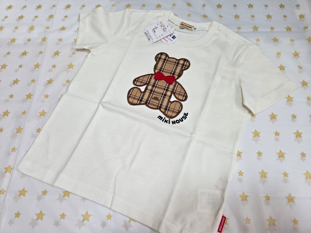 ミキハウス クマ柄 Tシャツ 現行品