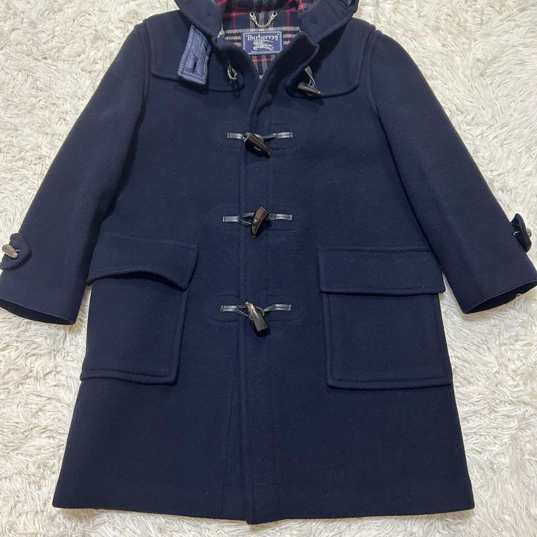 BURBERRY バーバリー　ダッフルコート　ノバチェック　ネイビーフリーサイズ
