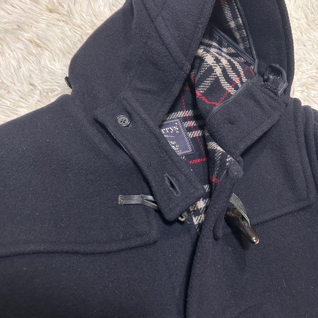 BURBERRY バーバリー　ダッフルコート　ノバチェック　ネイビーフリーサイズ