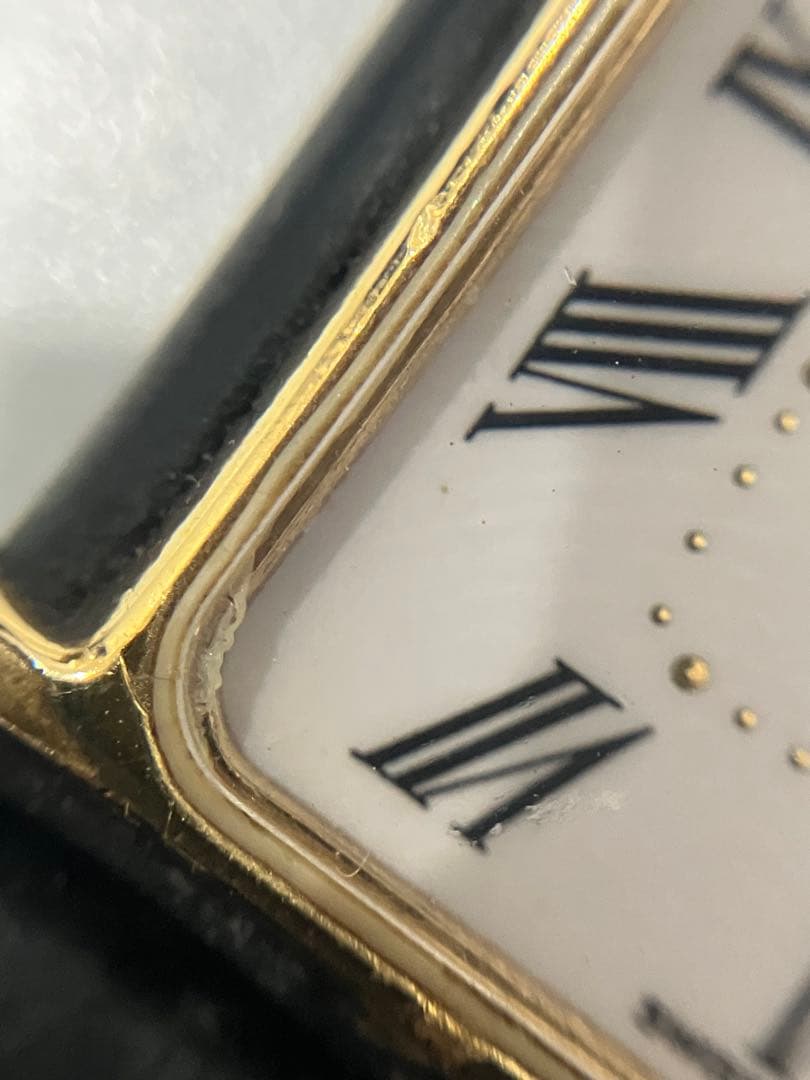 オメガ デヴィル スクエア 1450 クォーツ 稼動品　ベルト社外品