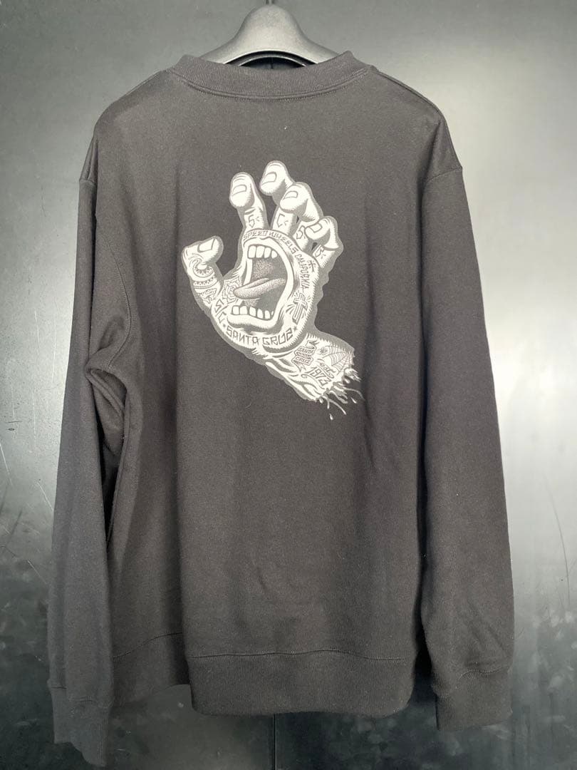 激レア SANTACRUZ スクリーミングハンド スウェット サイズL ブラック