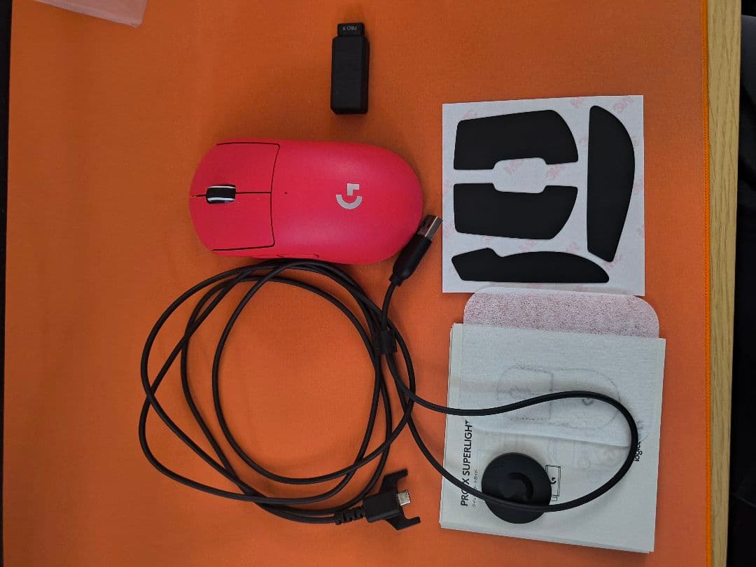 Logicool G prox SUPERLIGHT レッド マウス 本体